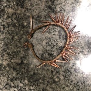 Rebecca Minkoff Rose Gold Spiked Bracelet